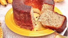 Bolo de banana fofinho