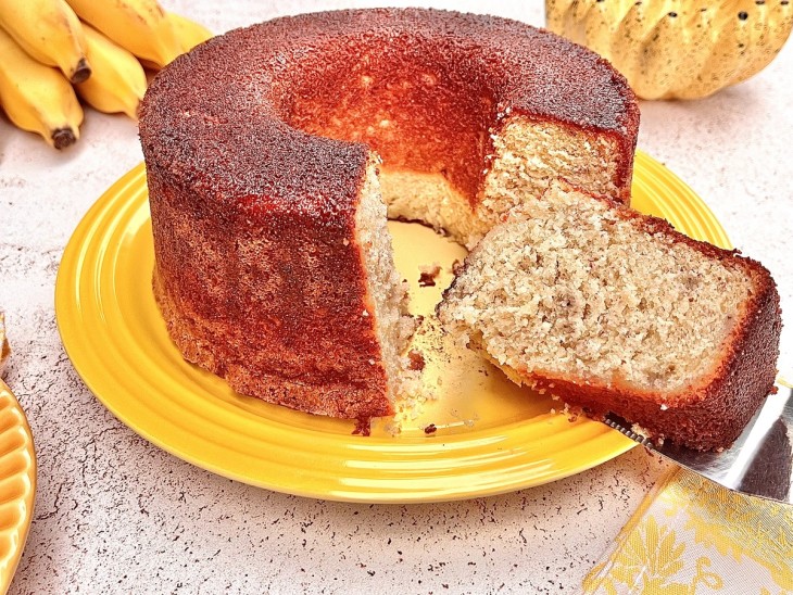 Bolo de banana fofinho