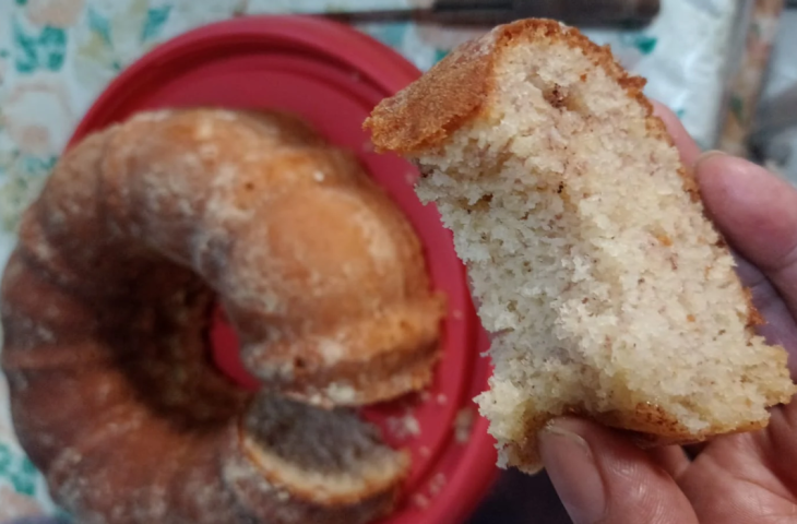 Bolo de banana fofinho