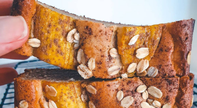 Bolo de banana funcional