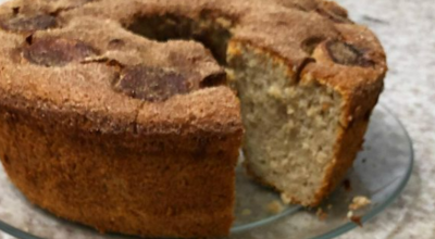 Bolo de banana integral