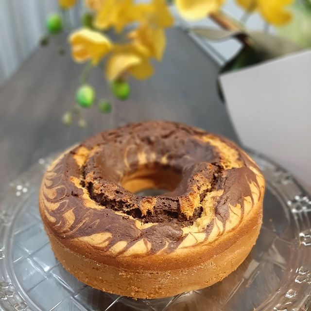 Bolo de banana mesclado