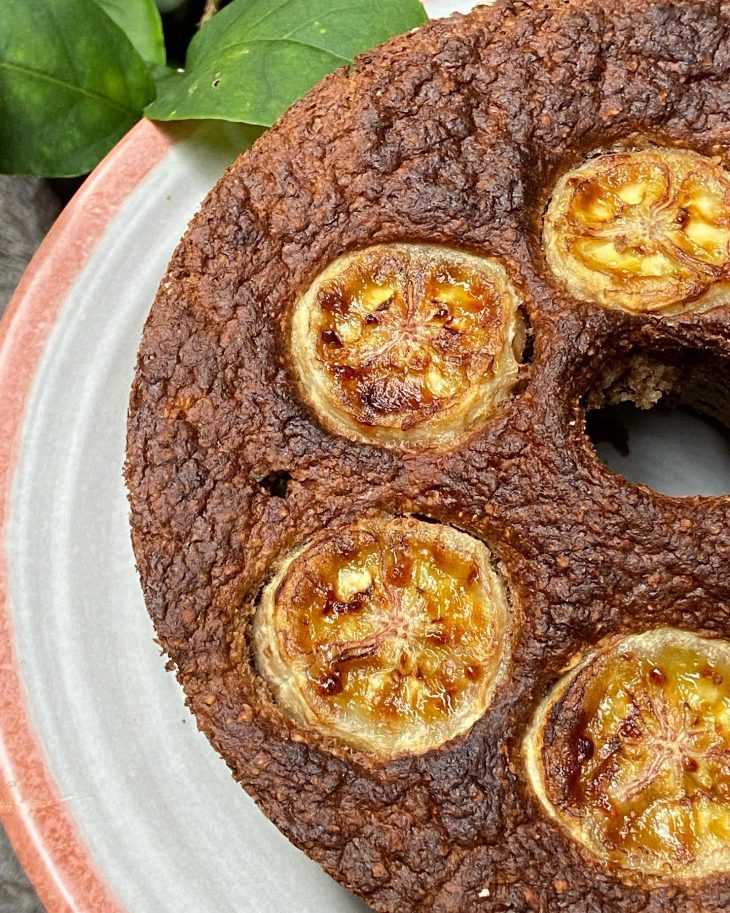 Bolo de banana na airfryer