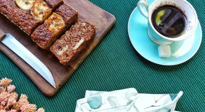 Bolo de banana na airfryer