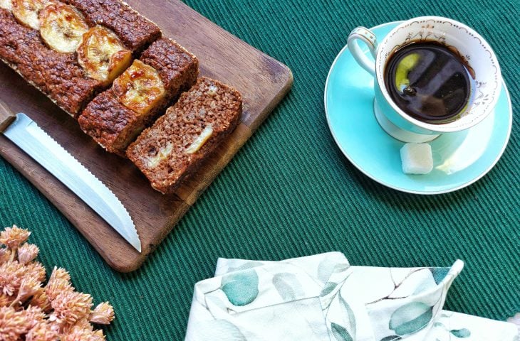 Bolo de banana na airfryer