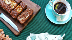 Bolo de banana na air fryer
