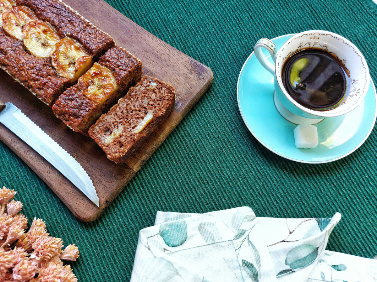 Bolo de banana na airfryer