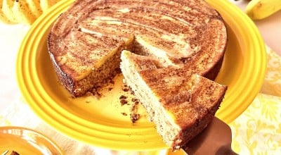 Bolo de banana sem glúten e lactose