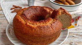 Bolo de banana simples