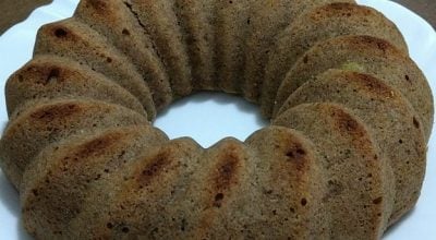 Bolo de banana vegano e integral