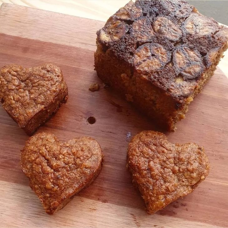 Bolo de banana zero lactose