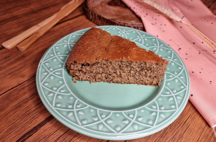 Bolo de batata-doce fit de liquidificador