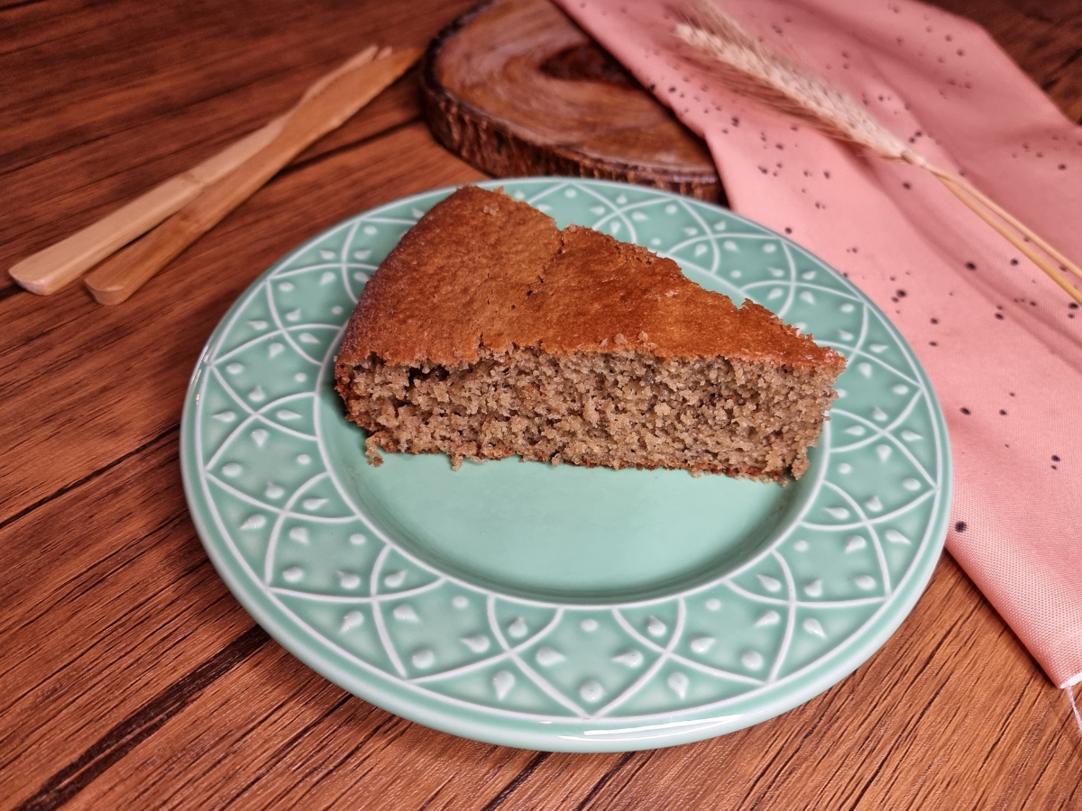 Bolo de batata-doce fit de liquidificador
