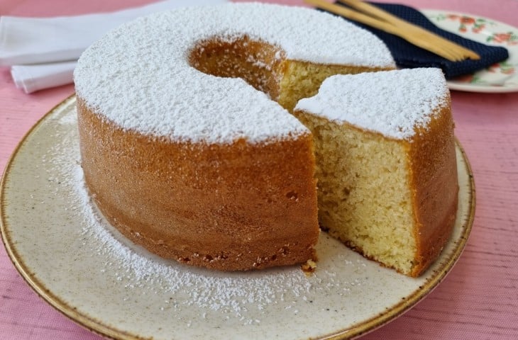 Bolo de baunilha