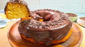 Bolo de baunilha caseiro
