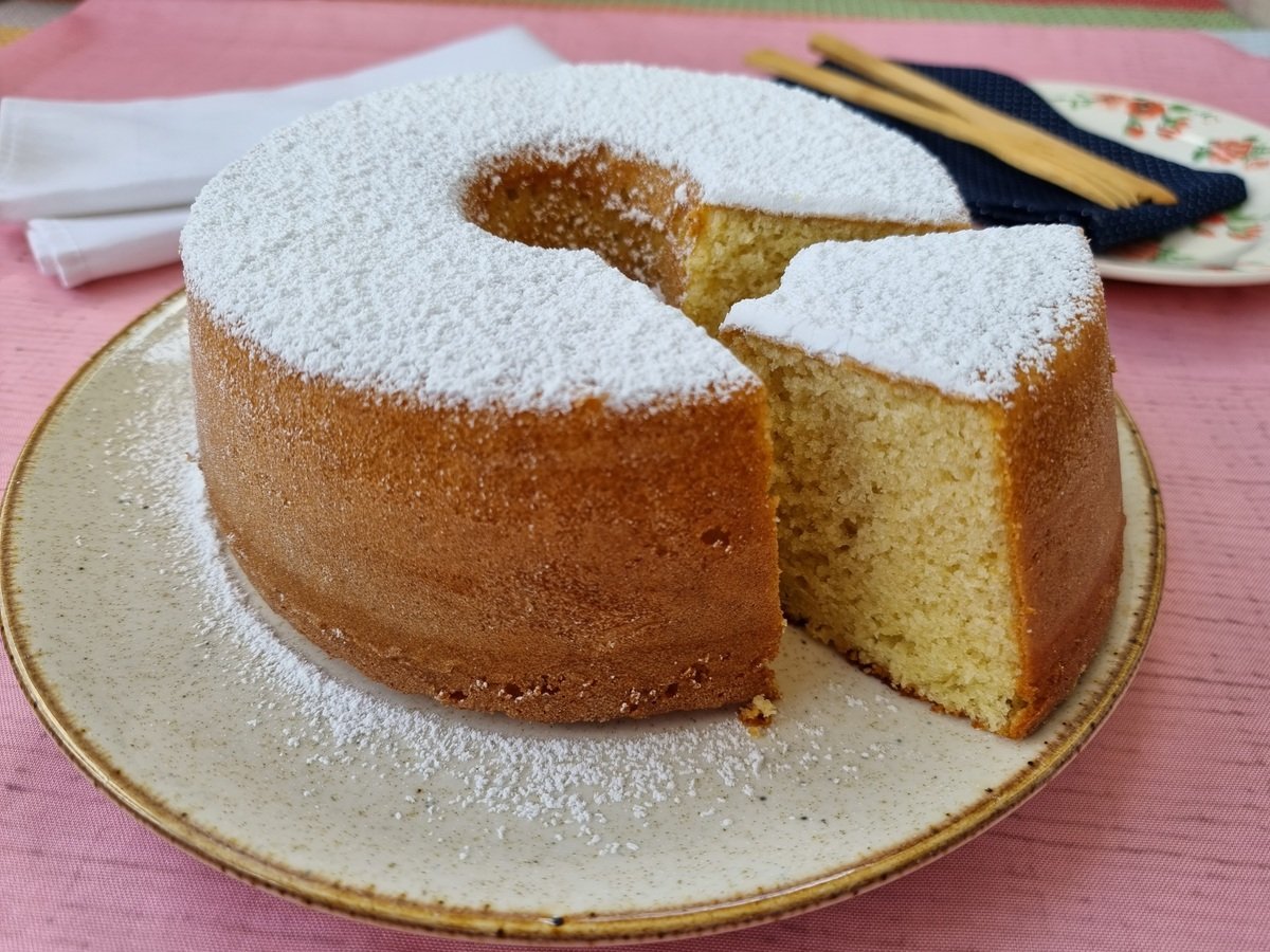 Bolo de baunilha