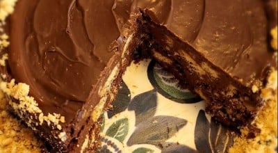 Bolo de bolacha com chocolate