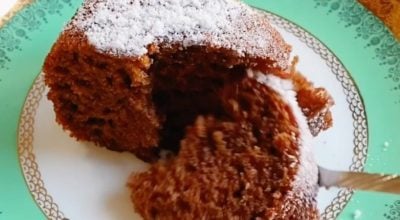 Bolo de cacau com laranja