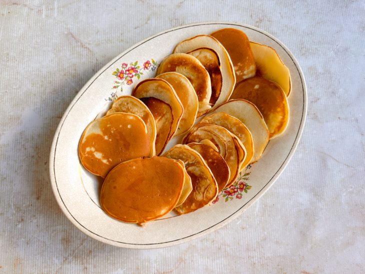 Bolo de caco pronto para consumo.