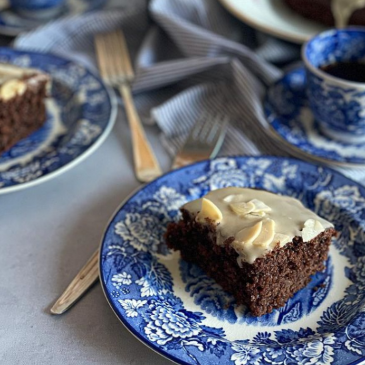 Bolo de café sem glúten e sem lactose