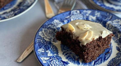 Bolo de café sem glúten e sem lactose