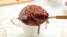Bolo de caneca de chocolate