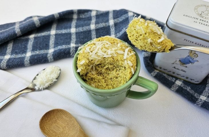 Bolo de caneca de coco fit