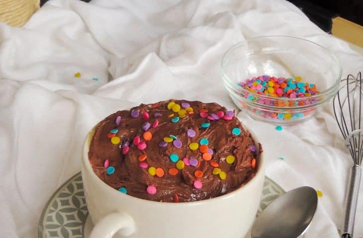 Bolo de caneca na airfryer