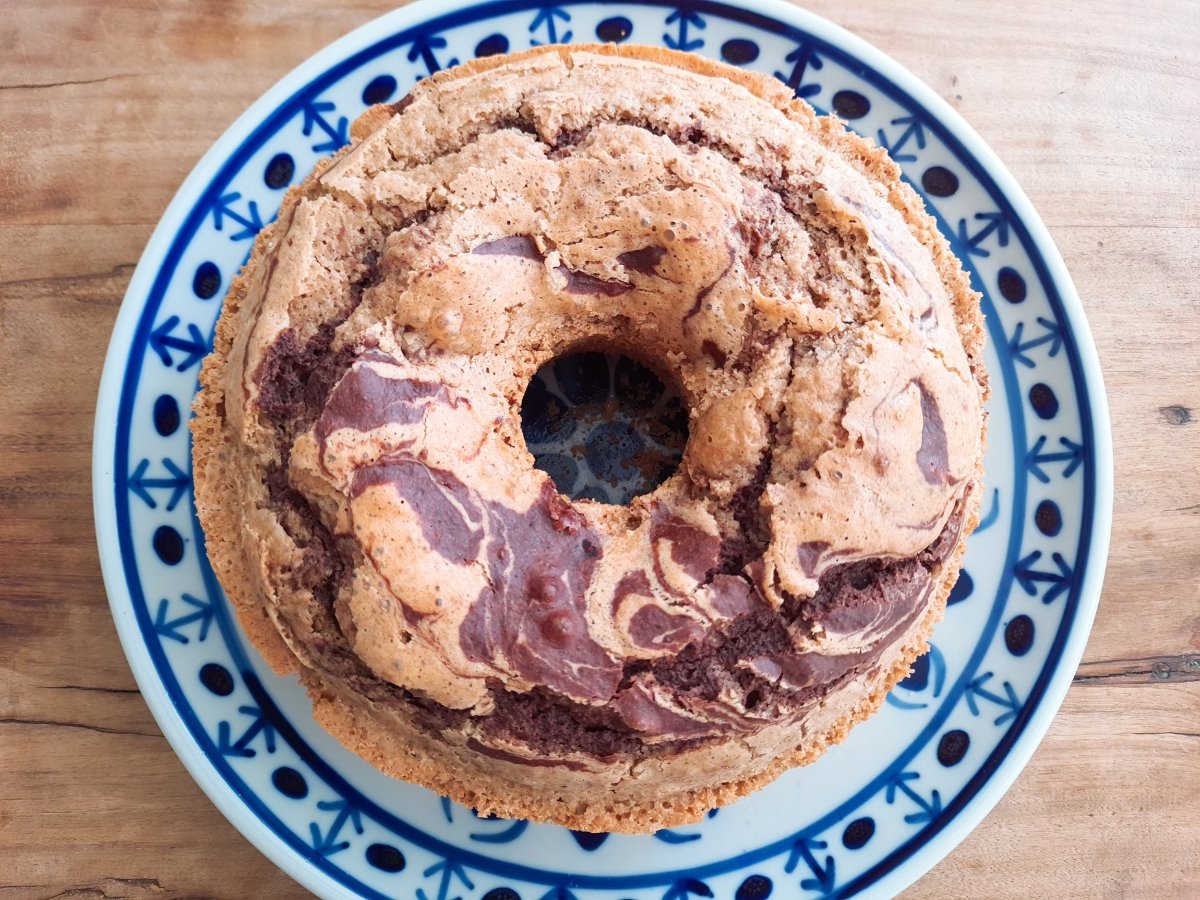 Bolo de canela mesclado