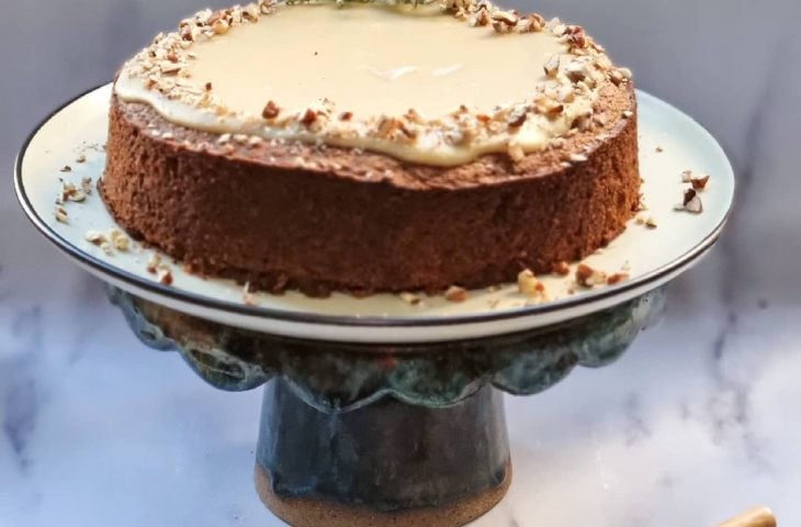 Bolo de canela vegano sem glúten