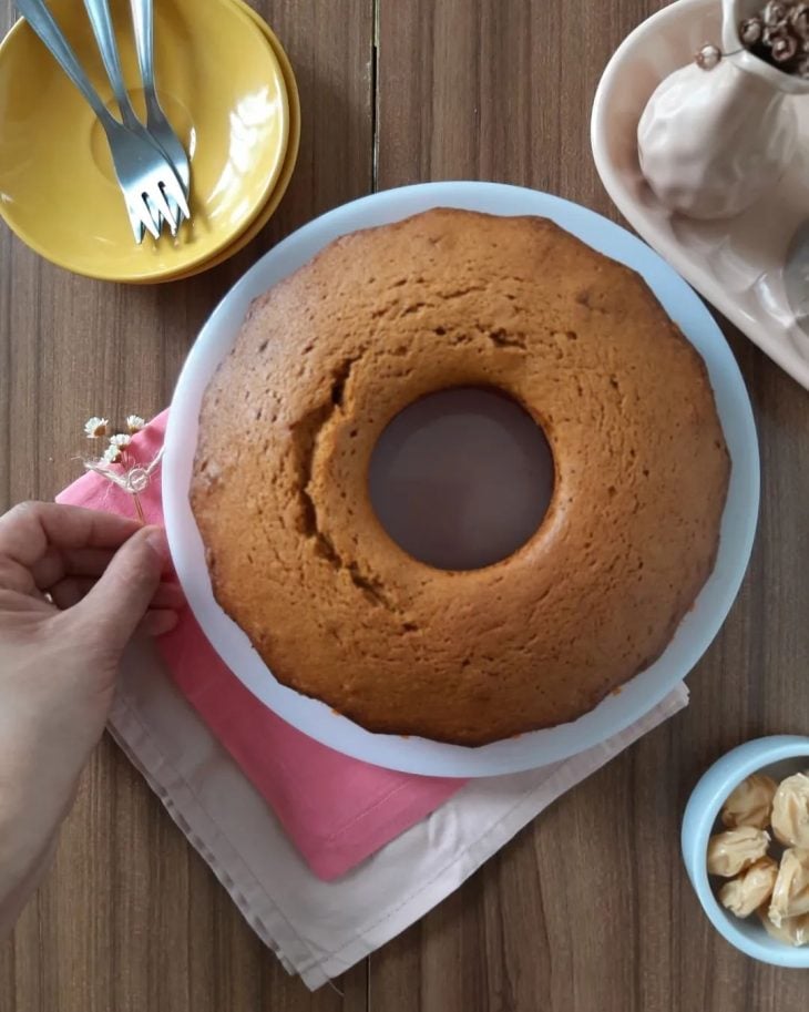 Bolo de caramelo salgado