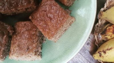Bolo de casca de banana