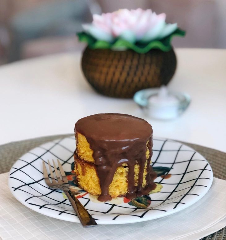 Bolo de cenoura com farinha láctea