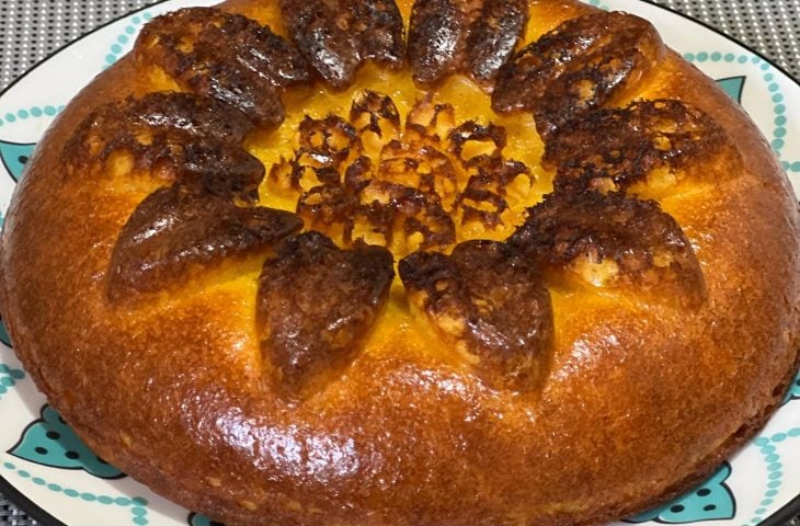 Bolo de cenoura com parmesão