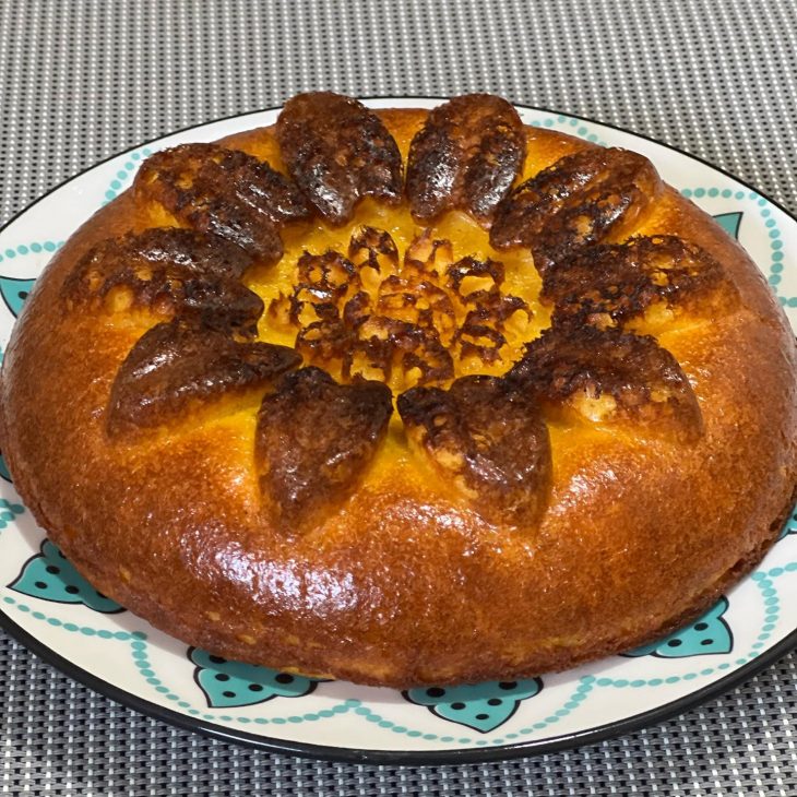 Bolo de cenoura com parmesão