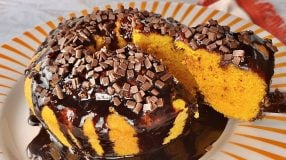 Bolo de cenoura na airfryer