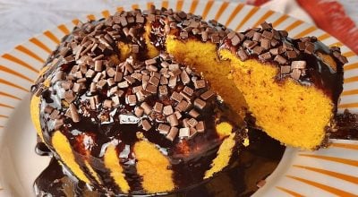 Bolo de cenoura na airfryer