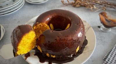 Bolo de cenoura sem ovos