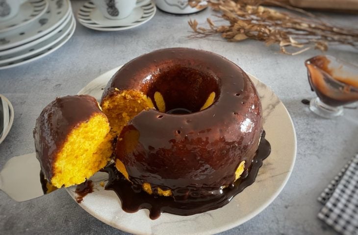 Bolo de cenoura sem ovos
