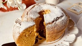 Bolo de cenoura simples na air fryer