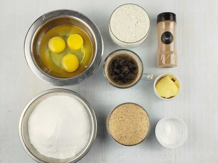 Ingredientes na bancada.