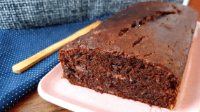 Bolo de chocolate com banana fácil
