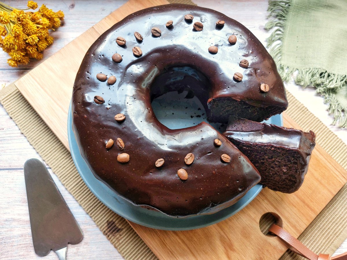 Bolo de chocolate com café