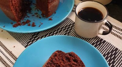 Bolo de chocolate com doce de leite