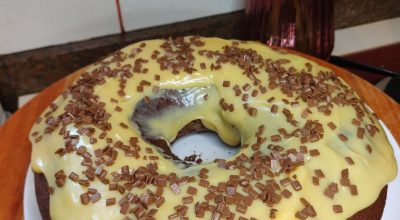 Bolo de chocolate com Galak