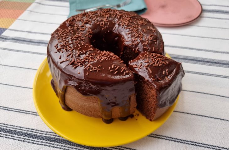 Bolo de chocolate de liquidificador