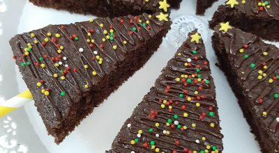 Bolo de chocolate de Natal