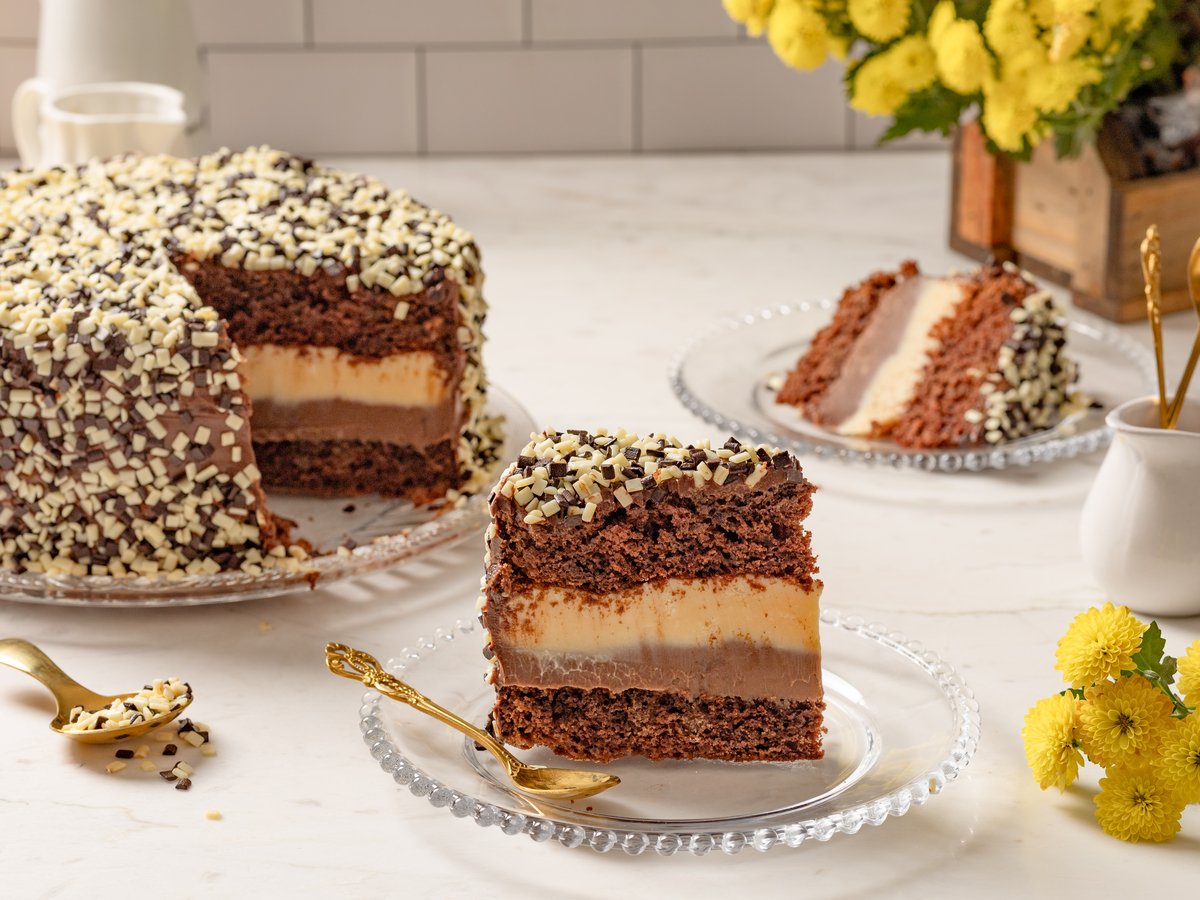 Bolo de chocolate dois amores