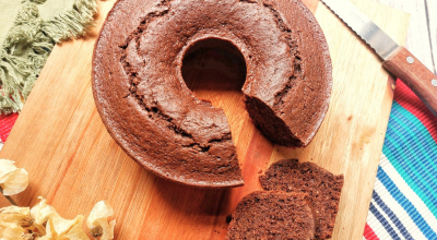 Bolo de chocolate fit na airfryer