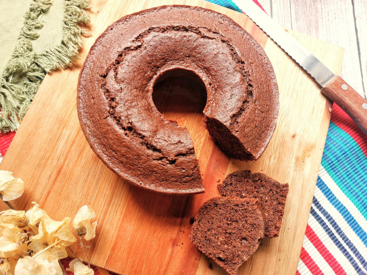 Bolo de chocolate fit na airfryer